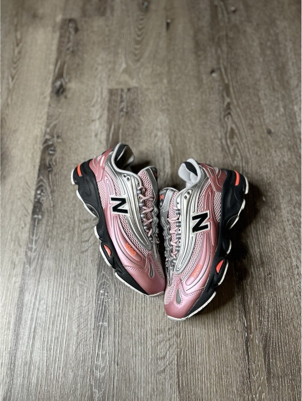 Size 10.5 - New Balance 1000 Pink Metallic Silver